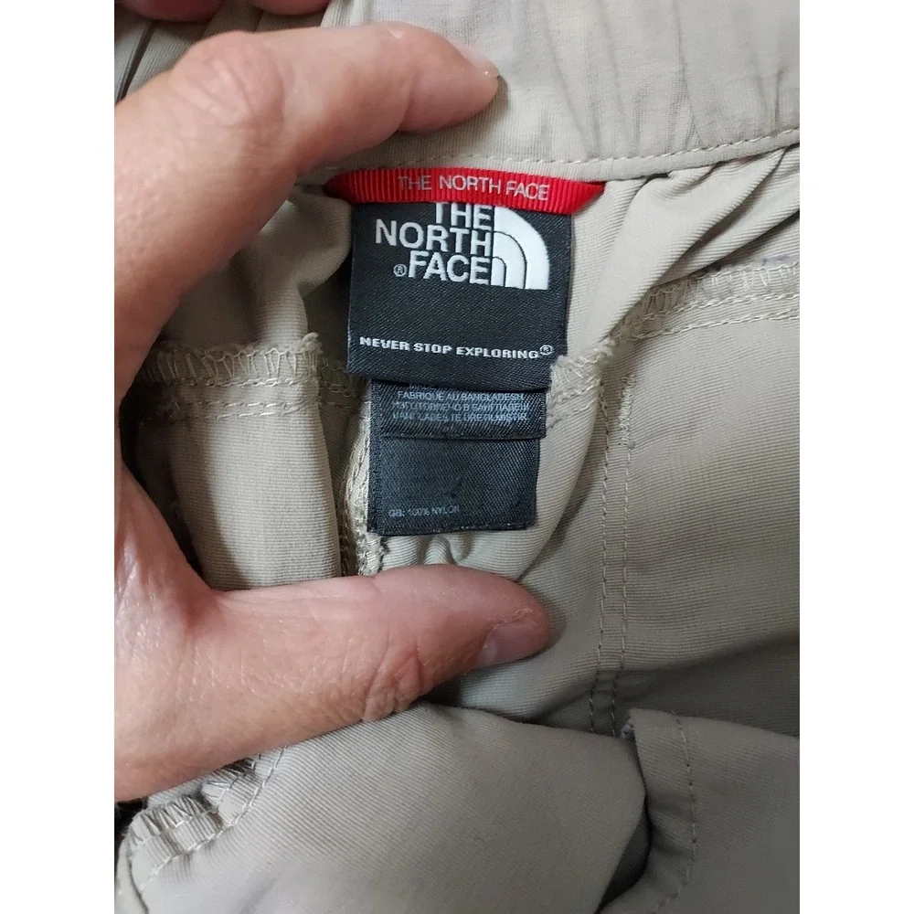The North Face Pants Mens Medium Convertible Hiking Cargo Tan Cargo Belted Hike